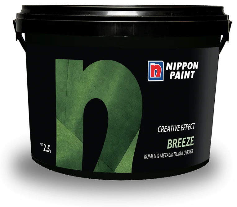 Nippon Paint BREEZE — Декоративная краска с песчаной фактурой и металлическим блеском